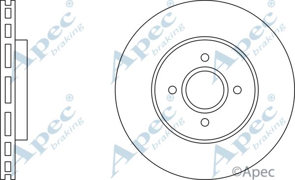 APEC BRAKING Тормозной диск DSK2185